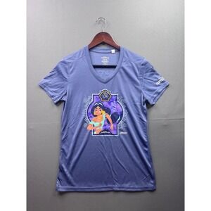 Run Disney Princess Jasmine 10K 2025 Performance V Neck Tee Women's Small
